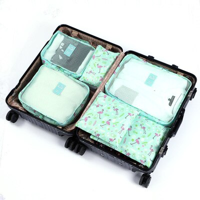 6Piece/Set Travel Mesh Bag In Bag Luggage Organizer Packing Cube